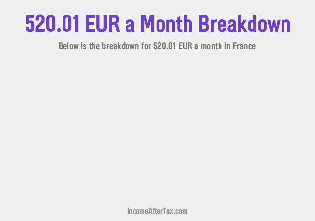 How much is €520.01 a Month After Tax in France?
