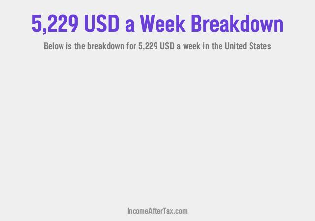 How much is $5,229 a Week After Tax in the United States?