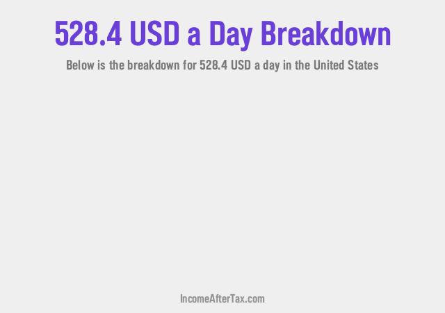 How much is $528.4 a Day After Tax in the United States?