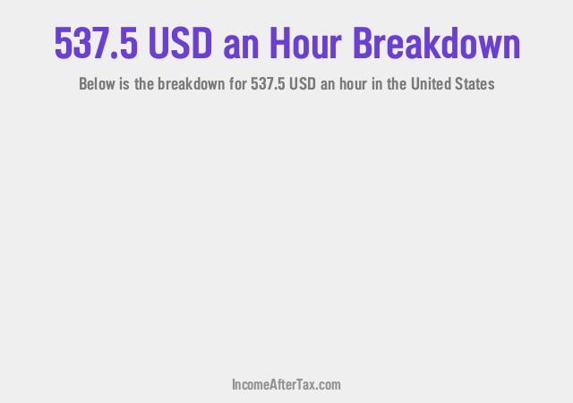 How much is $537.5 an Hour After Tax in the United States?
