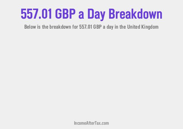 How much is £557.01 a Day After Tax in the United Kingdom?
