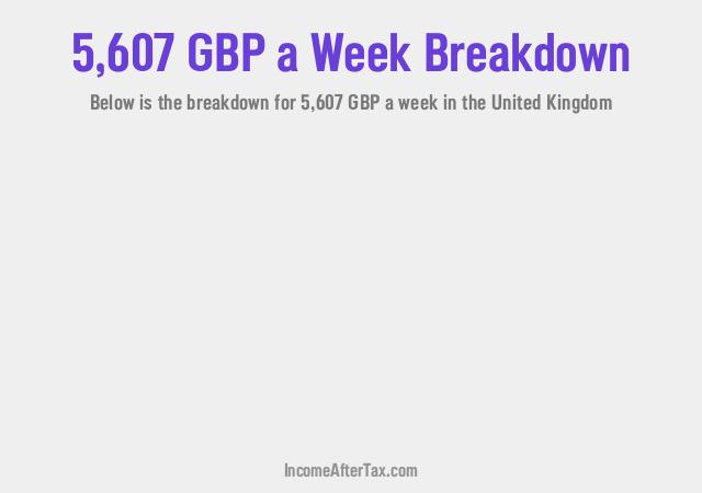 How much is £5,607 a Week After Tax in the United Kingdom?