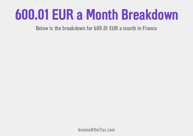How much is €600.01 a Month After Tax in France?