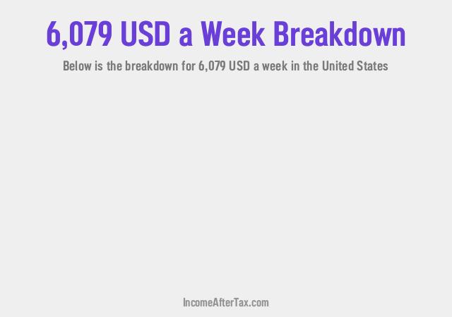 How much is $6,079 a Week After Tax in the United States?