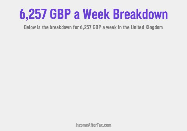 How much is £6,257 a Week After Tax in the United Kingdom?