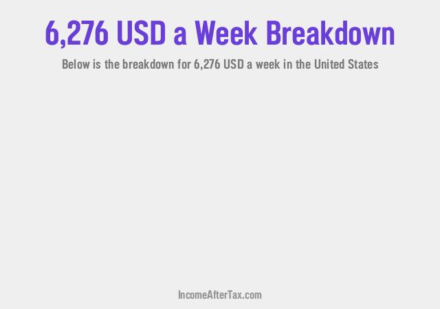 How much is $6,276 a Week After Tax in the United States?