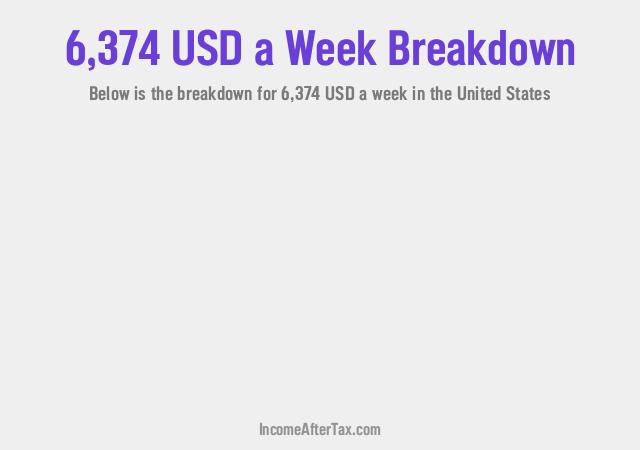 How much is $6,374 a Week After Tax in the United States?