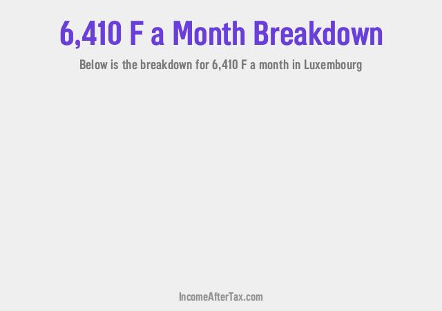 How much is F6,410 a Month After Tax in Luxembourg?