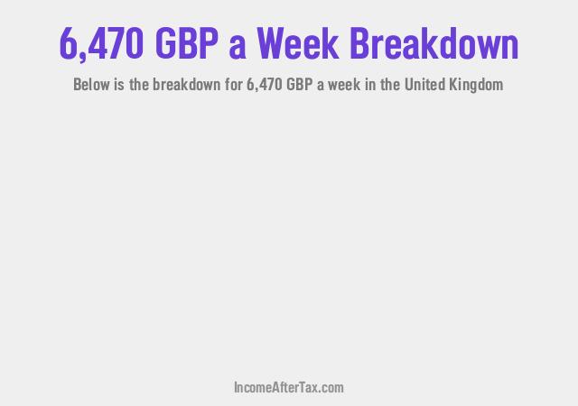 How much is £6,470 a Week After Tax in the United Kingdom?