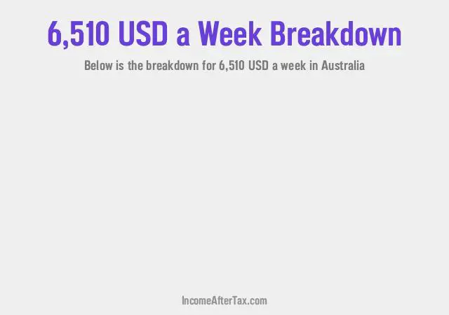 How much is $6,510 a Week After Tax in Australia?