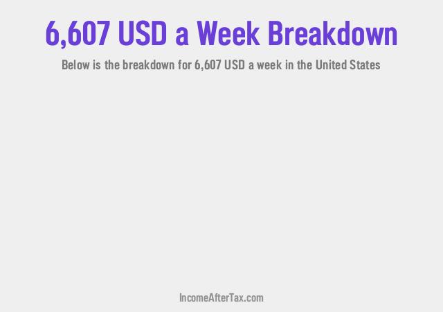 How much is $6,607 a Week After Tax in the United States?