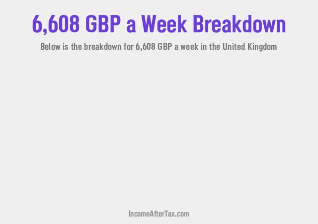 How much is £6,608 a Week After Tax in the United Kingdom?