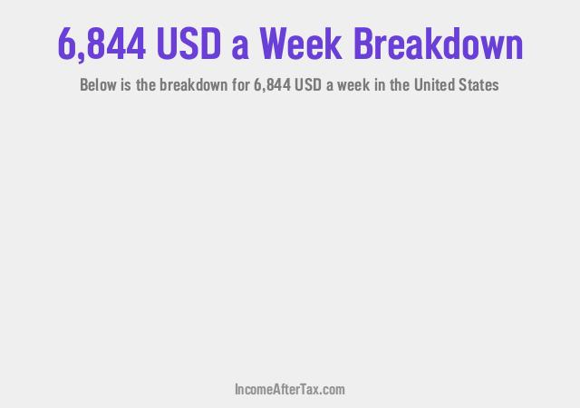 How much is $6,844 a Week After Tax in the United States?