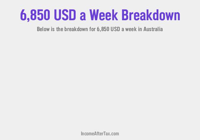 How much is $6,850 a Week After Tax in Australia?