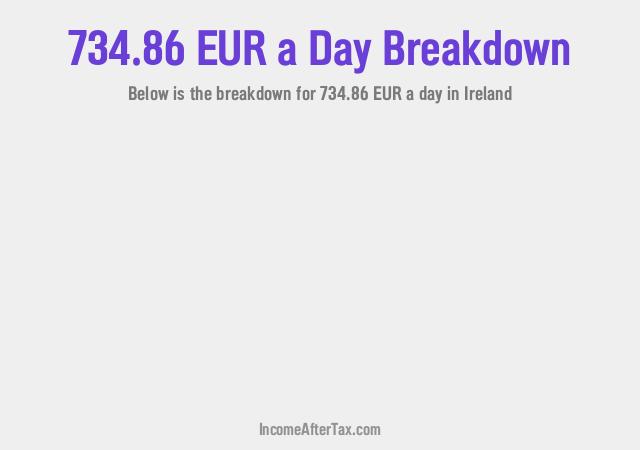 How much is €734.86 a Day After Tax in Ireland?
