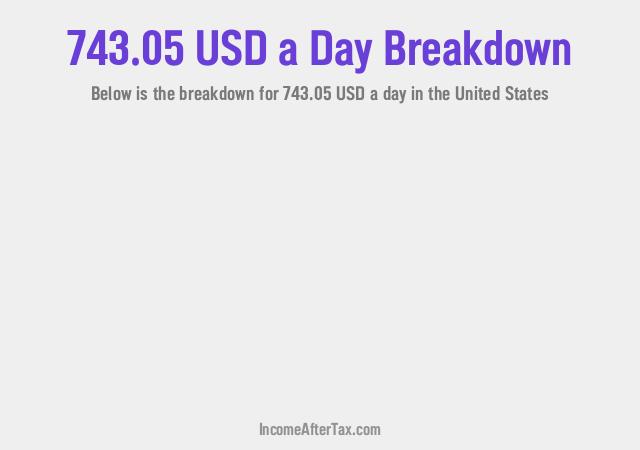 How much is $743.05 a Day After Tax in the United States?