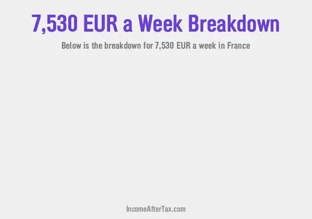 How much is €7,530 a Week After Tax in France?