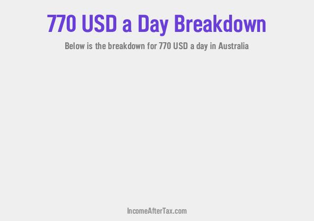 How much is $770 a Day After Tax in Australia?