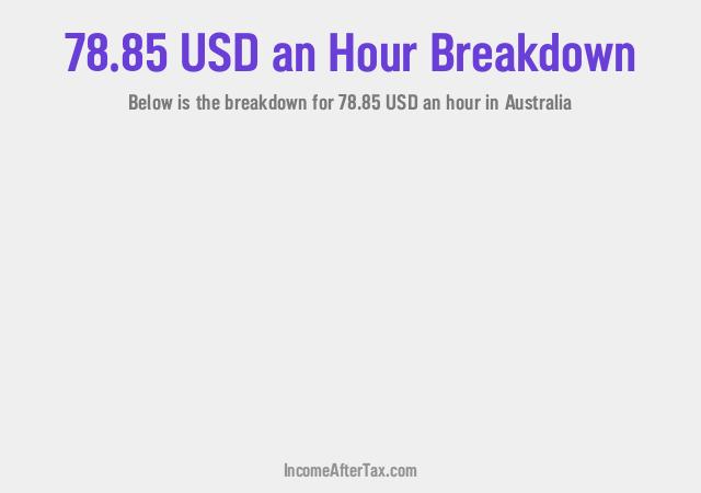 How much is $78.85 an Hour After Tax in Australia?