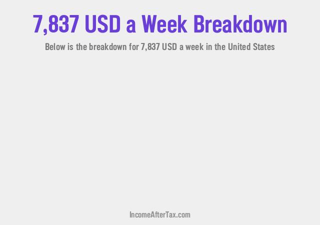 How much is $7,837 a Week After Tax in the United States?