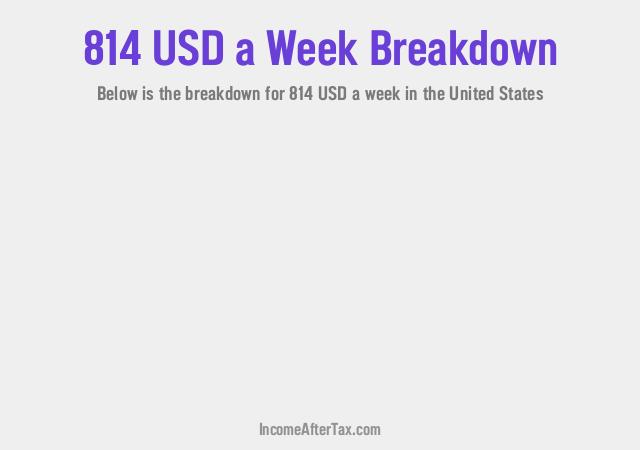 How much is $814 a Week After Tax in the United States?