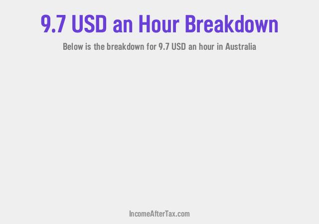 How much is $9.7 an Hour After Tax in Australia?