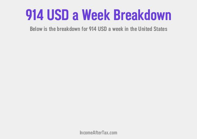 How much is $914 a Week After Tax in the United States?