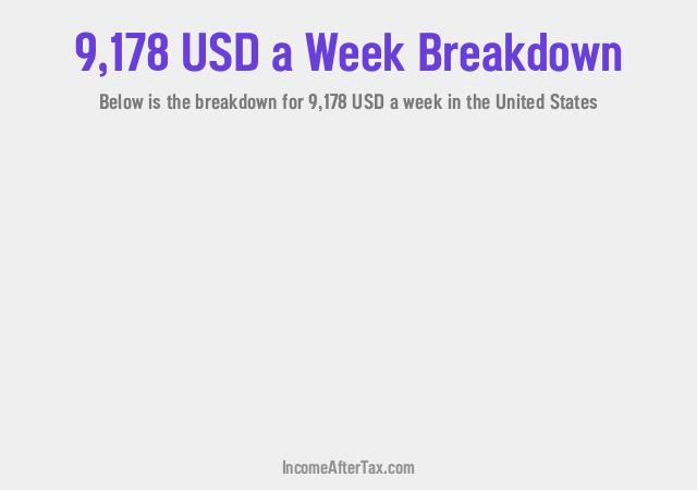 How much is $9,178 a Week After Tax in the United States?