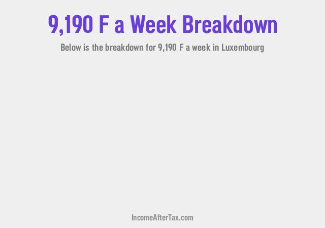 How much is F9,190 a Week After Tax in Luxembourg?