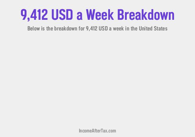 How much is $9,412 a Week After Tax in the United States?