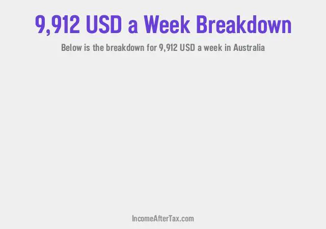 How much is $9,912 a Week After Tax in Australia?