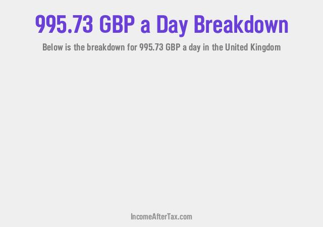 How much is £995.73 a Day After Tax in the United Kingdom?